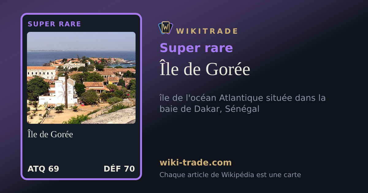 Île de Gorée — carte Super rare