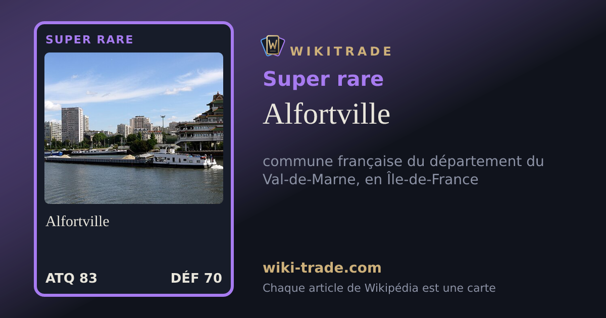 Alfortville — carte Super rare