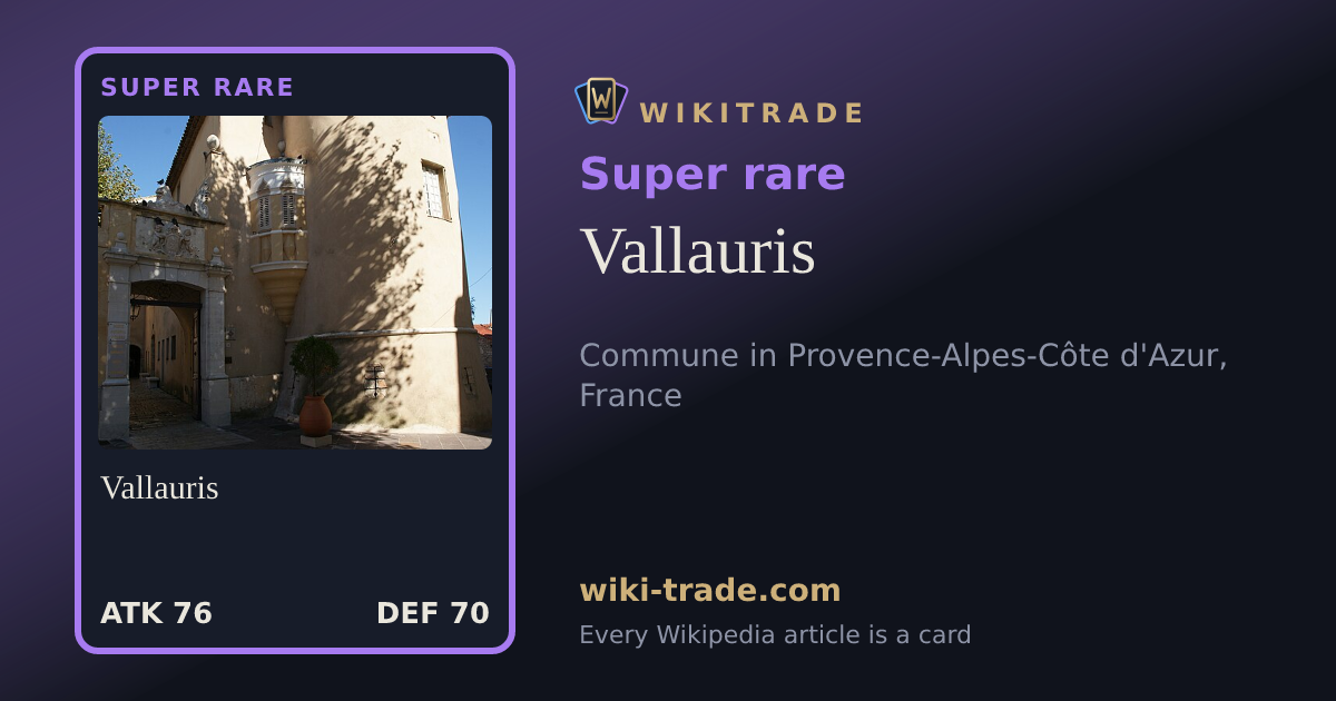 Vallauris — Super rare card