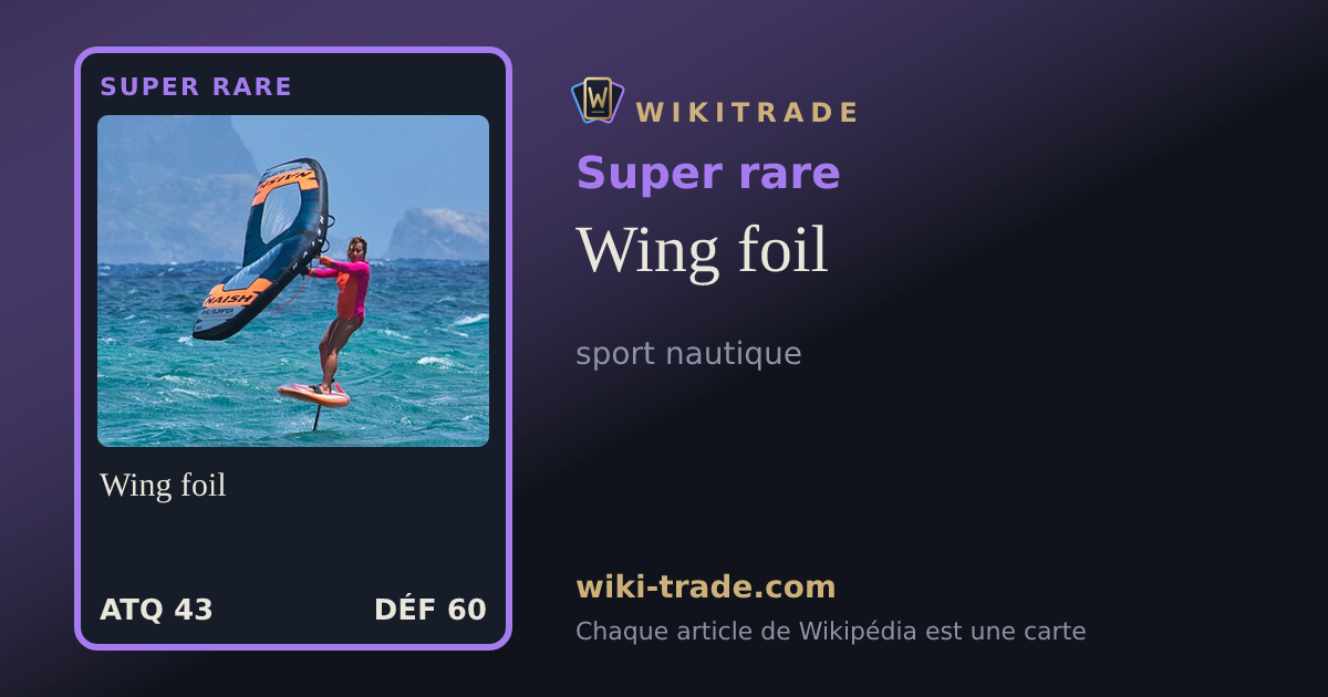 Wing foil — carte Super rare