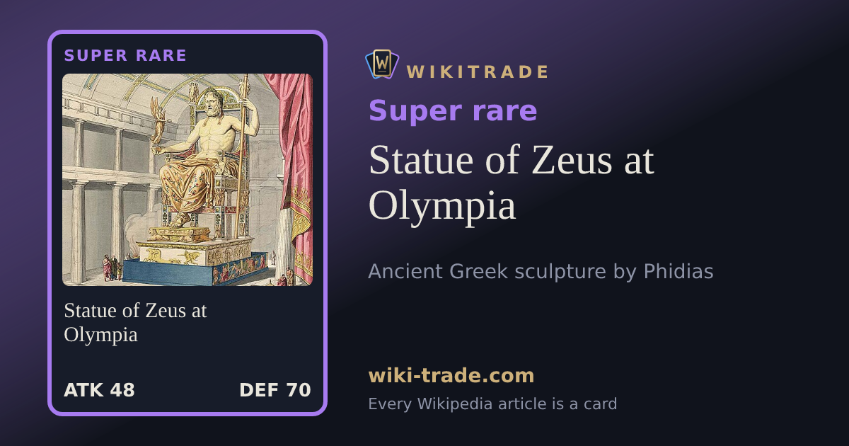 Statue of Zeus at Olympia — Super rare card