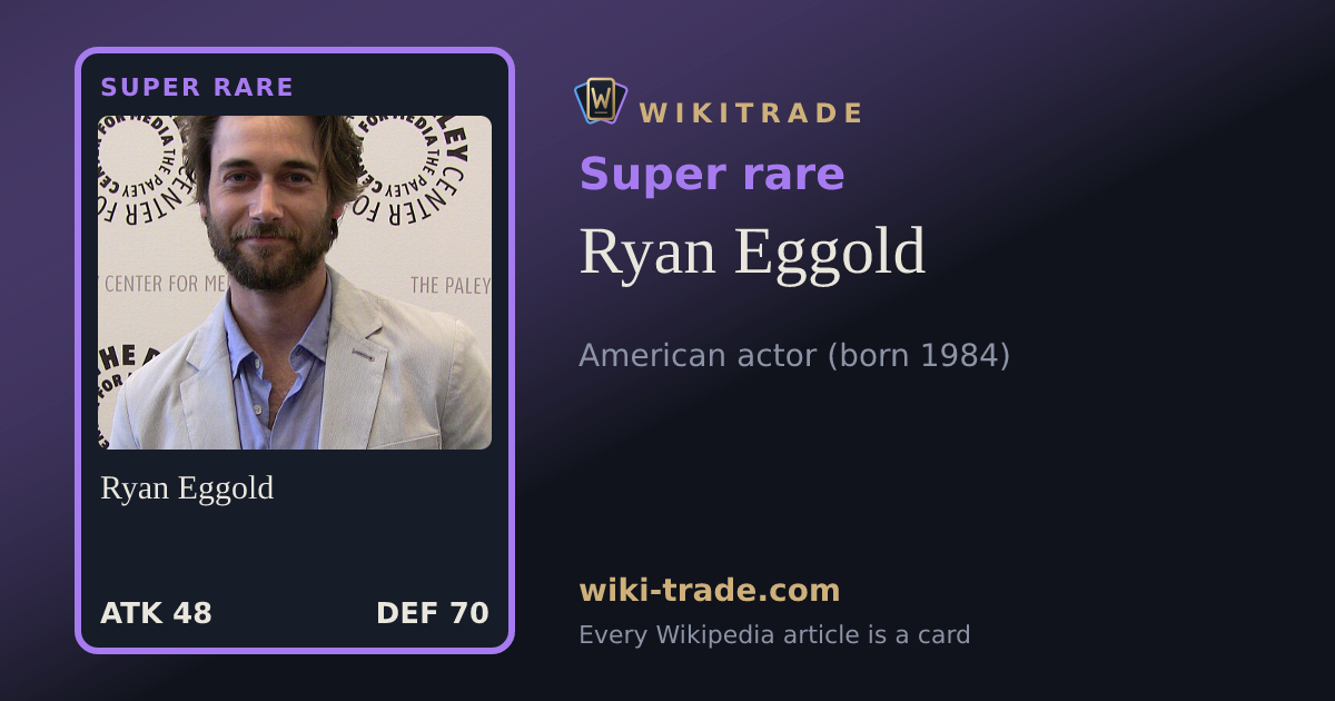 Ryan Eggold — Super rare card