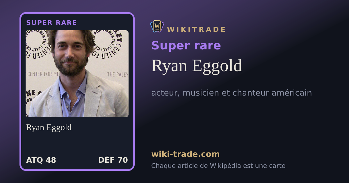 Ryan Eggold — carte Super rare