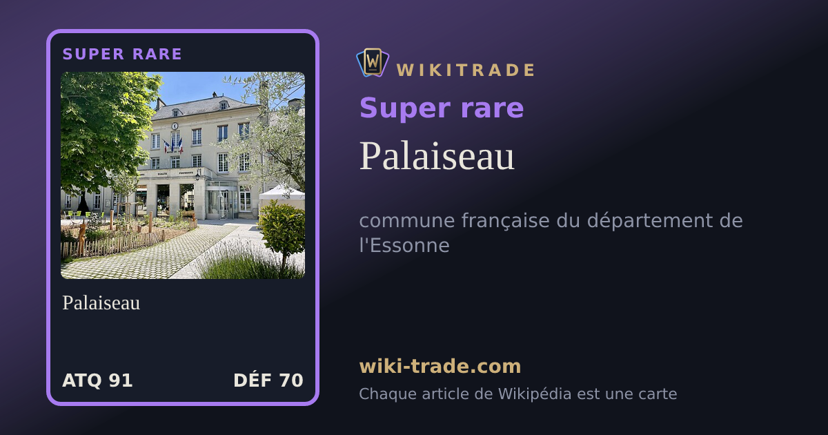 Palaiseau — carte Super rare