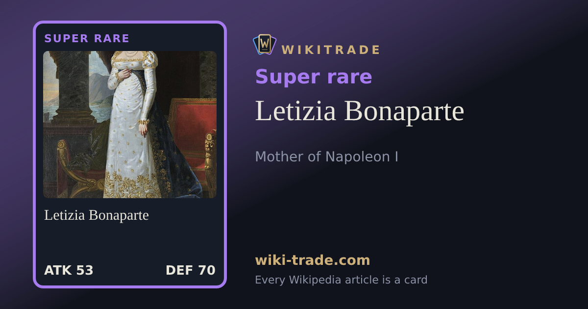 Letizia Bonaparte — Super rare card