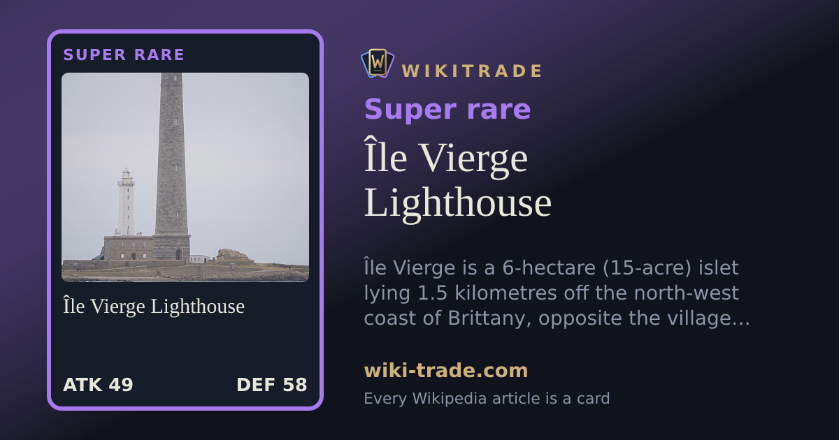 Île Vierge Lighthouse — Super rare card