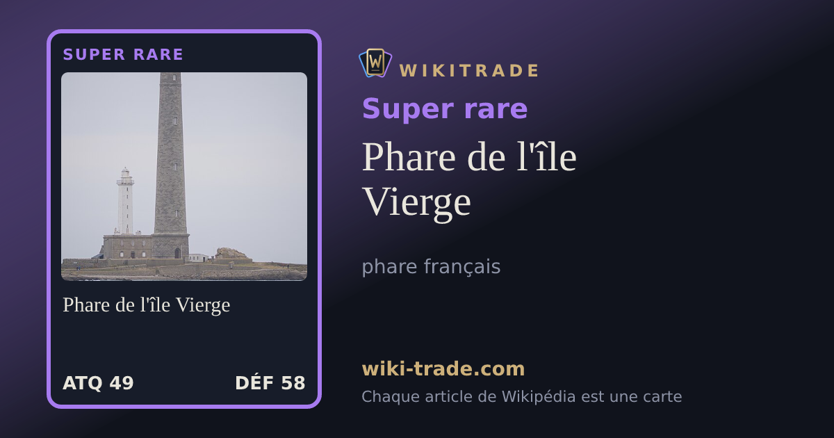 Phare de l'île Vierge — carte Super rare