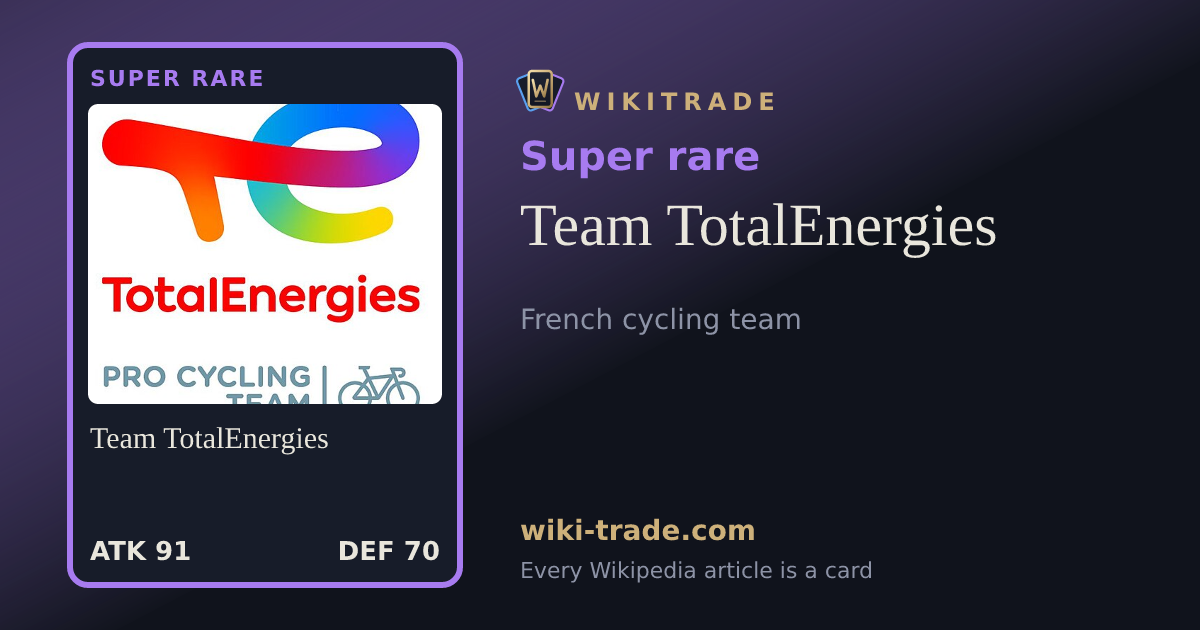 Team TotalEnergies — Super rare card