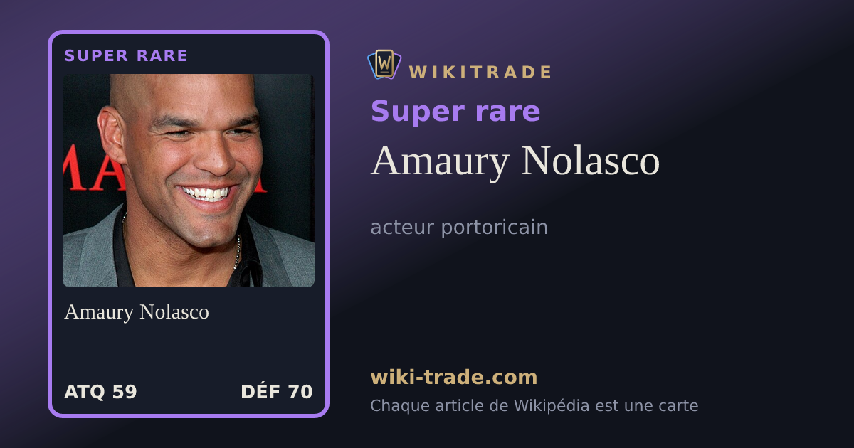 Amaury Nolasco — carte Super rare