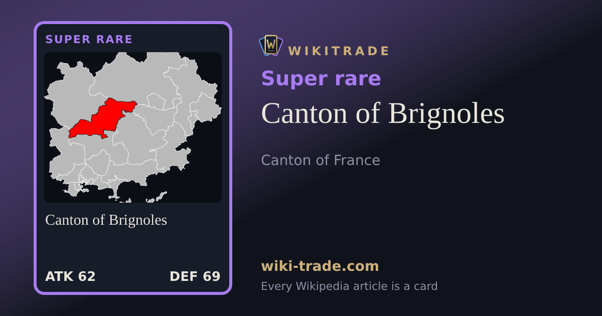 Canton of Brignoles — Super rare card