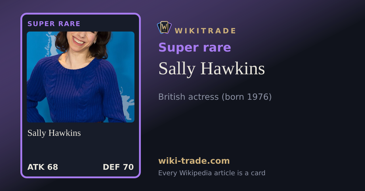 Sally Hawkins — Super rare card