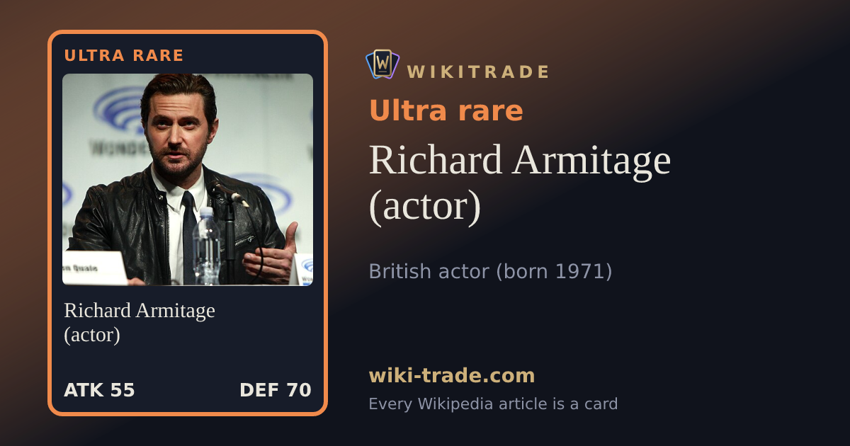 Richard Armitage (actor) — Ultra rare card
