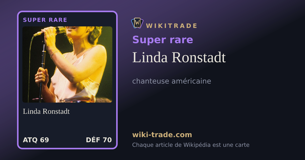 Linda Ronstadt — carte Super rare