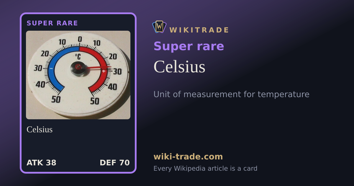 Celsius — Super rare card