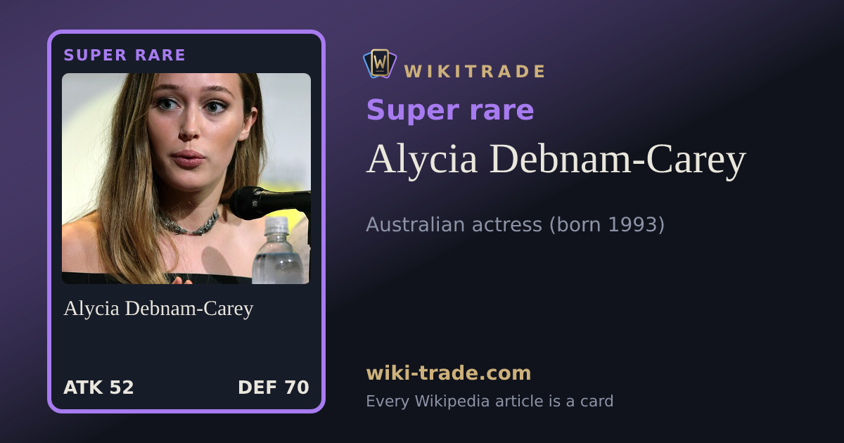 Alycia Debnam-Carey — Super rare card