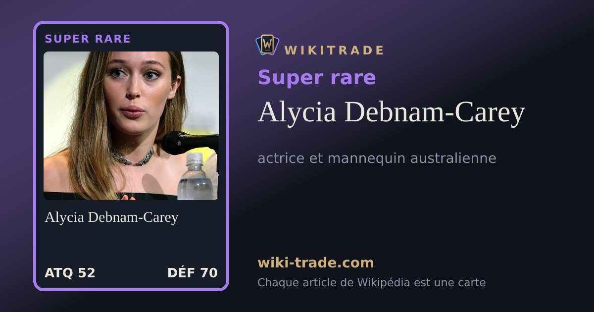 Alycia Debnam-Carey — carte Super rare