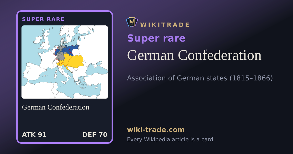 German Confederation — Super rare card