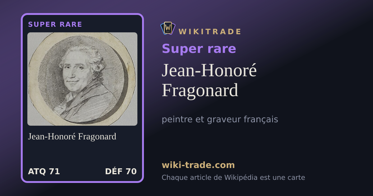 Jean-Honoré Fragonard — carte Super rare