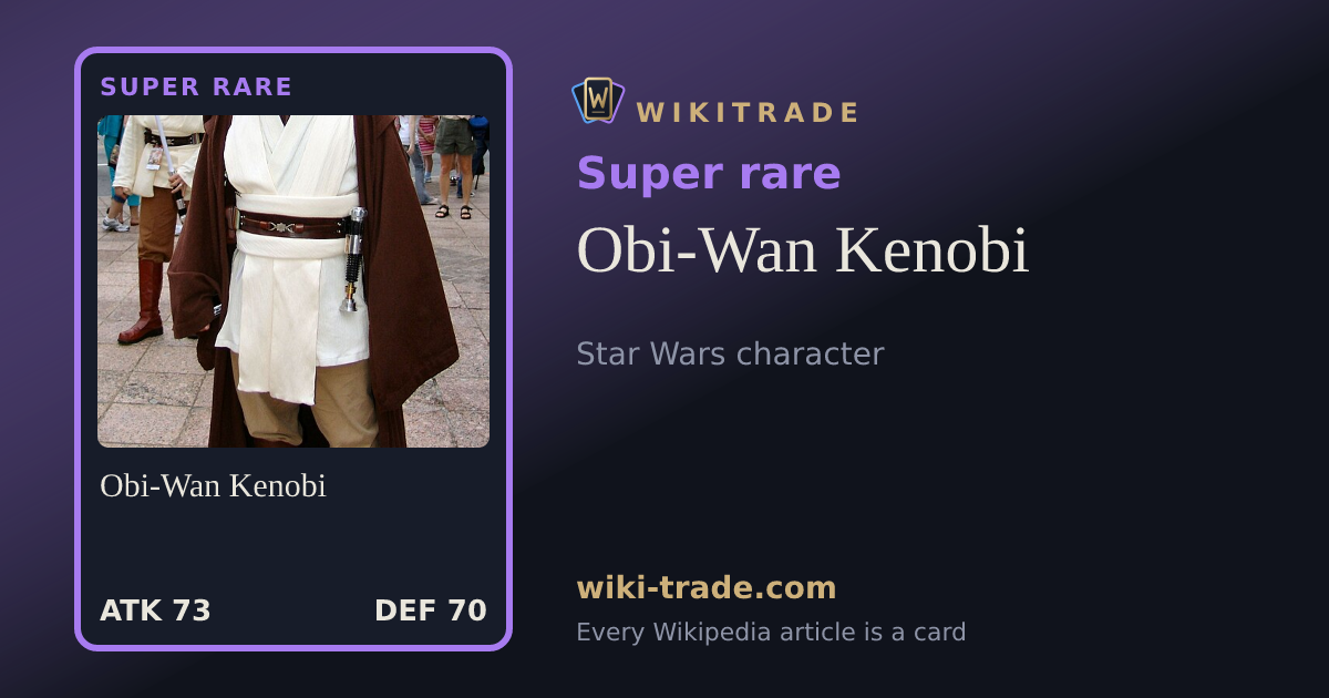Obi-Wan Kenobi — Super rare card