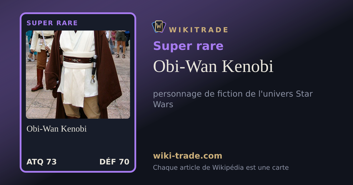 Obi-Wan Kenobi — carte Super rare