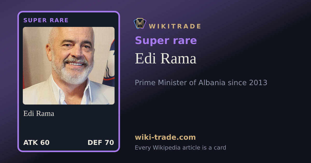 Edi Rama — Super rare card
