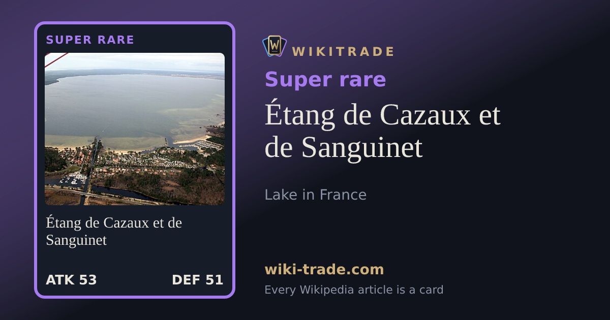 Étang de Cazaux et de Sanguinet — Super rare card