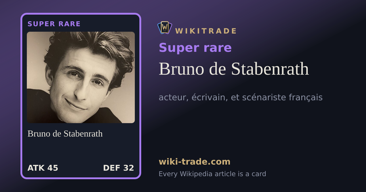Bruno de Stabenrath — Super rare card