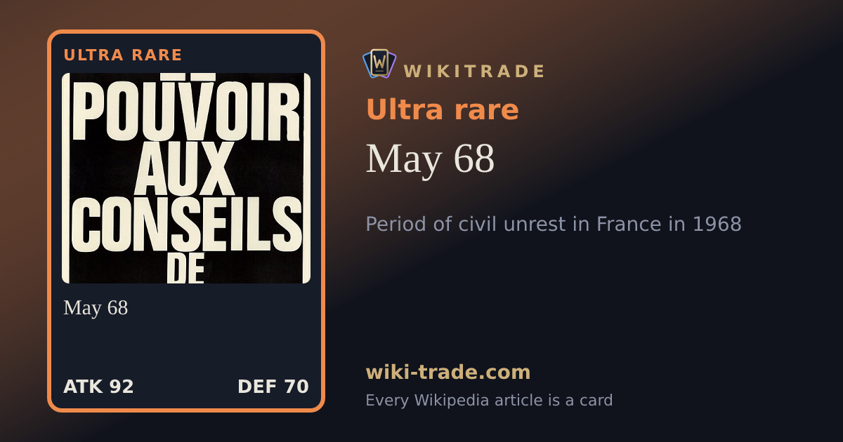 May 68 — Ultra rare card