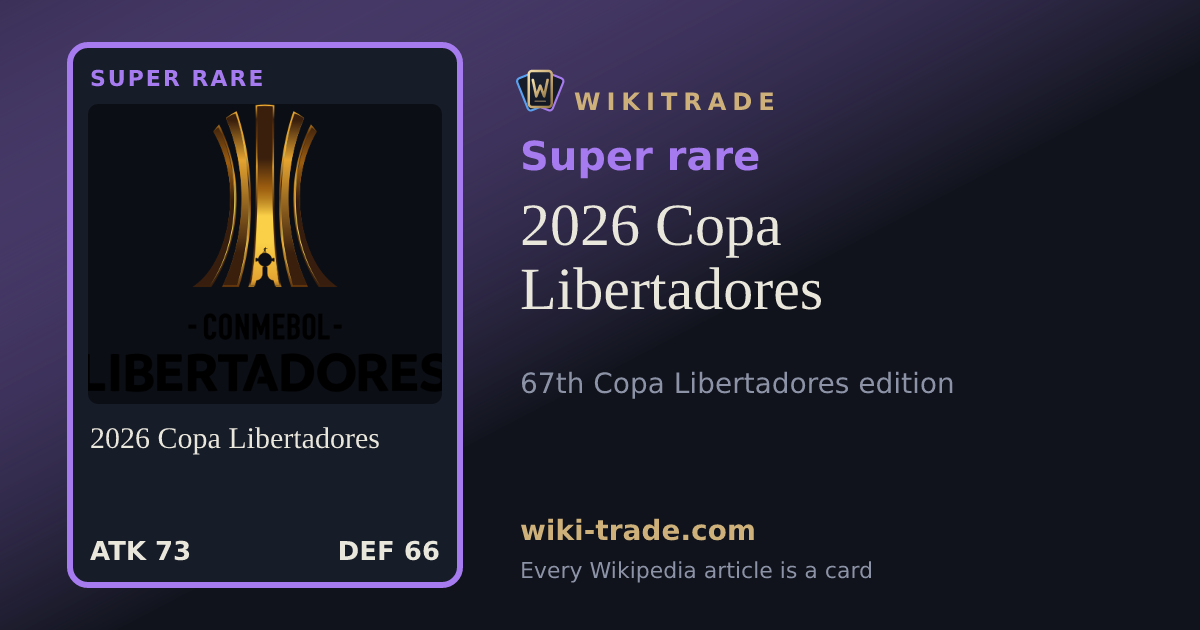 2026 Copa Libertadores — Super rare card