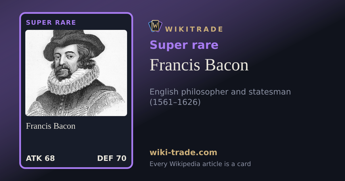 Francis Bacon — Super rare card