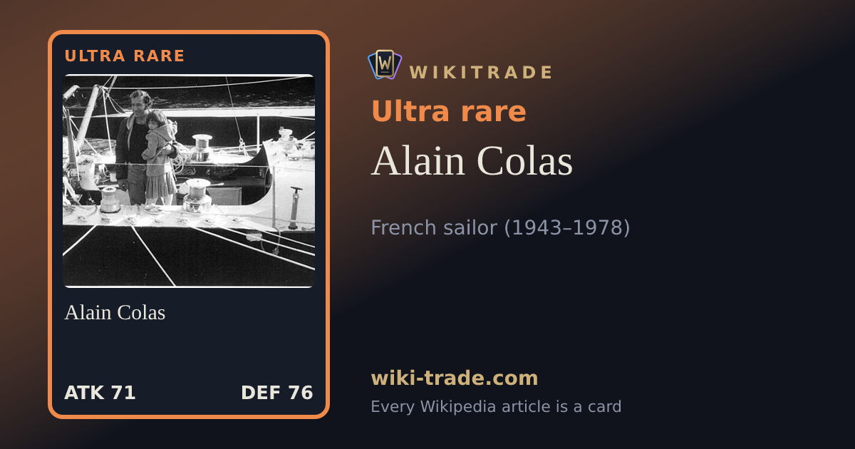 Alain Colas — Ultra rare card