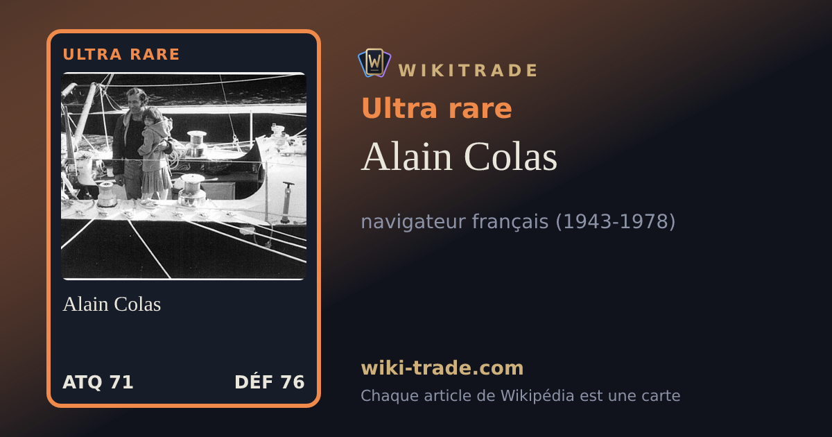 Alain Colas — carte Ultra rare