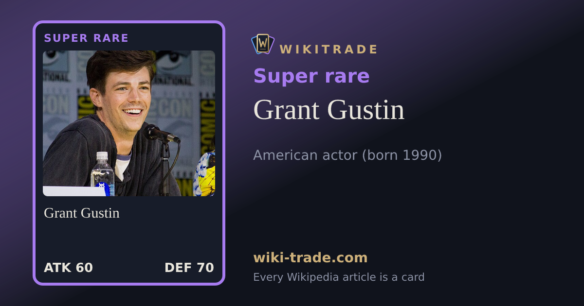 Grant Gustin — Super rare card