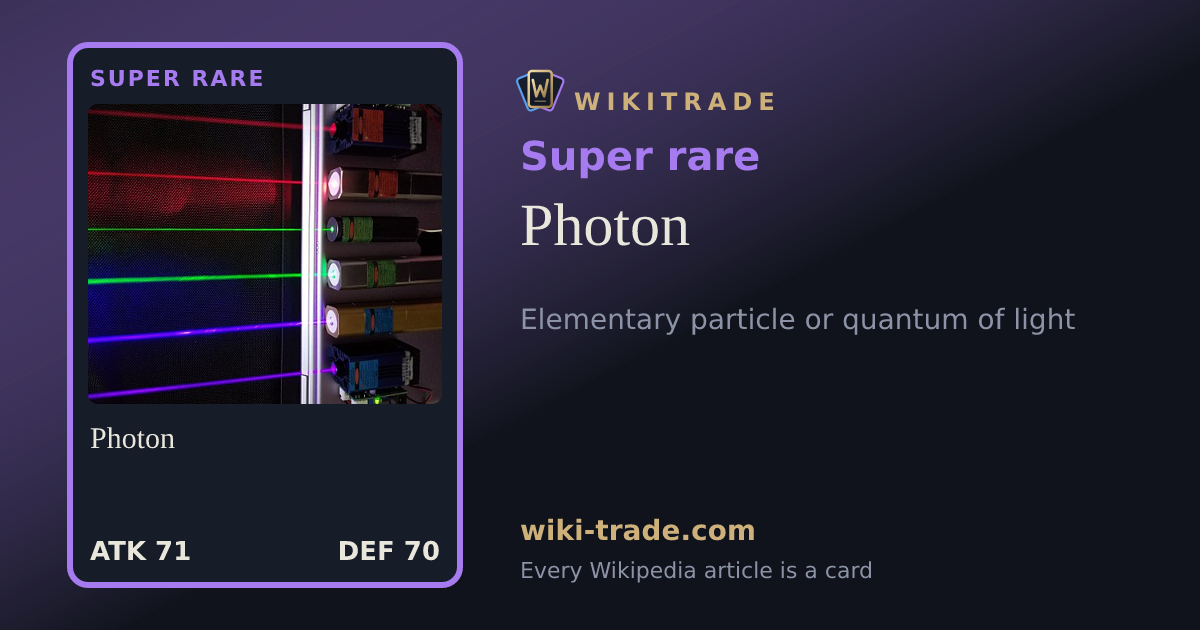 Photon — Super rare card