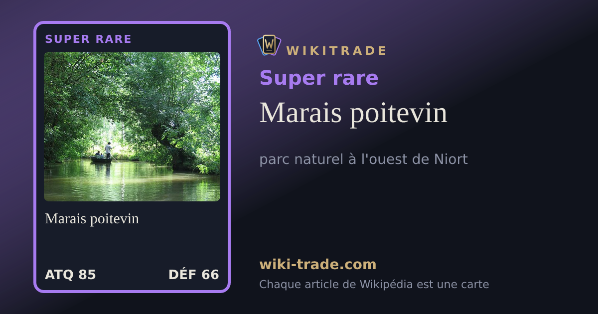 Marais poitevin — carte Super rare