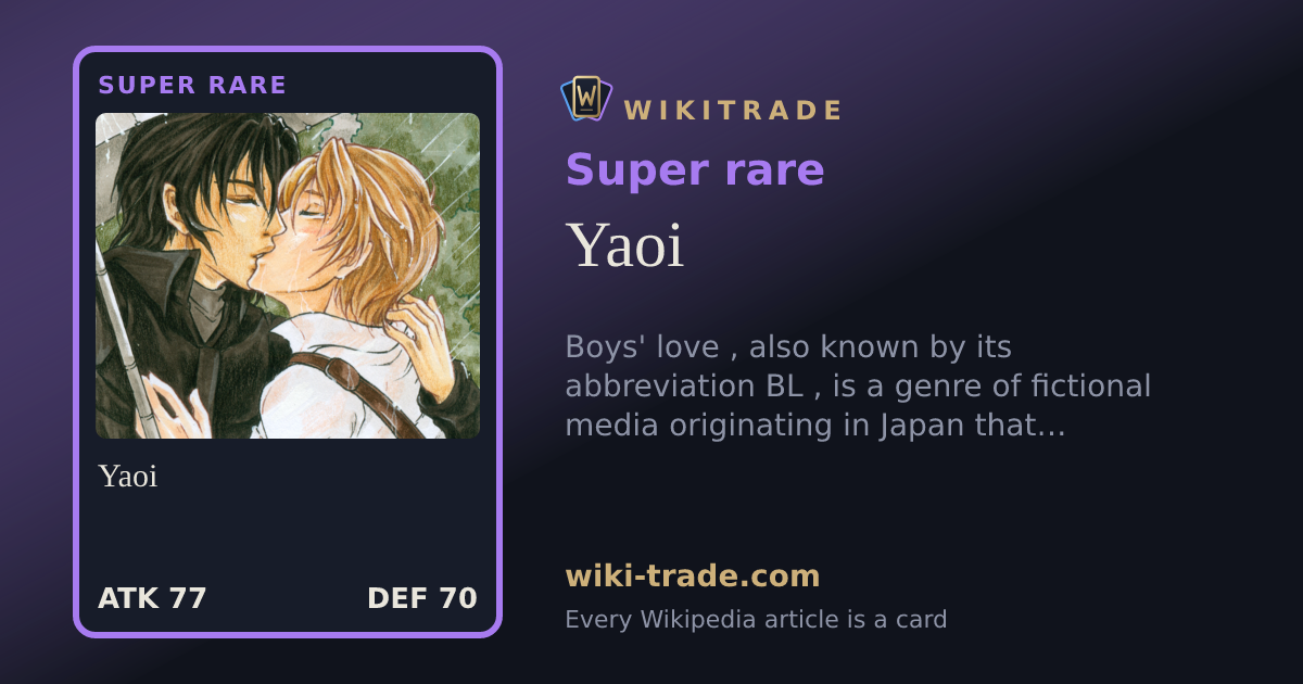 Yaoi — Super rare card
