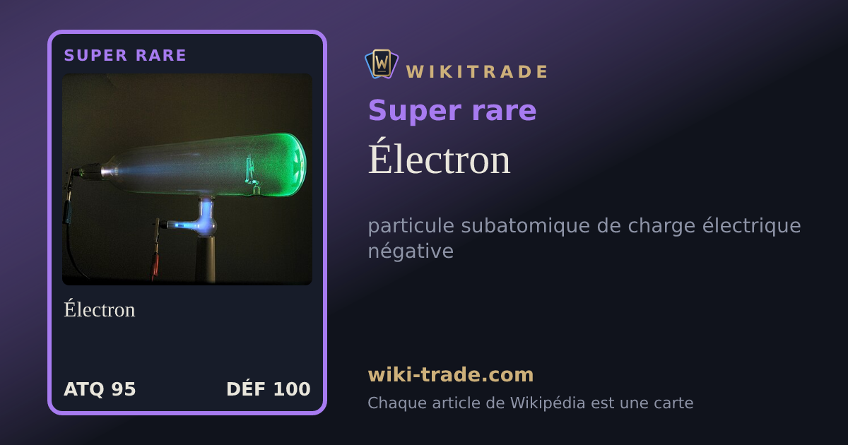Électron — carte Super rare