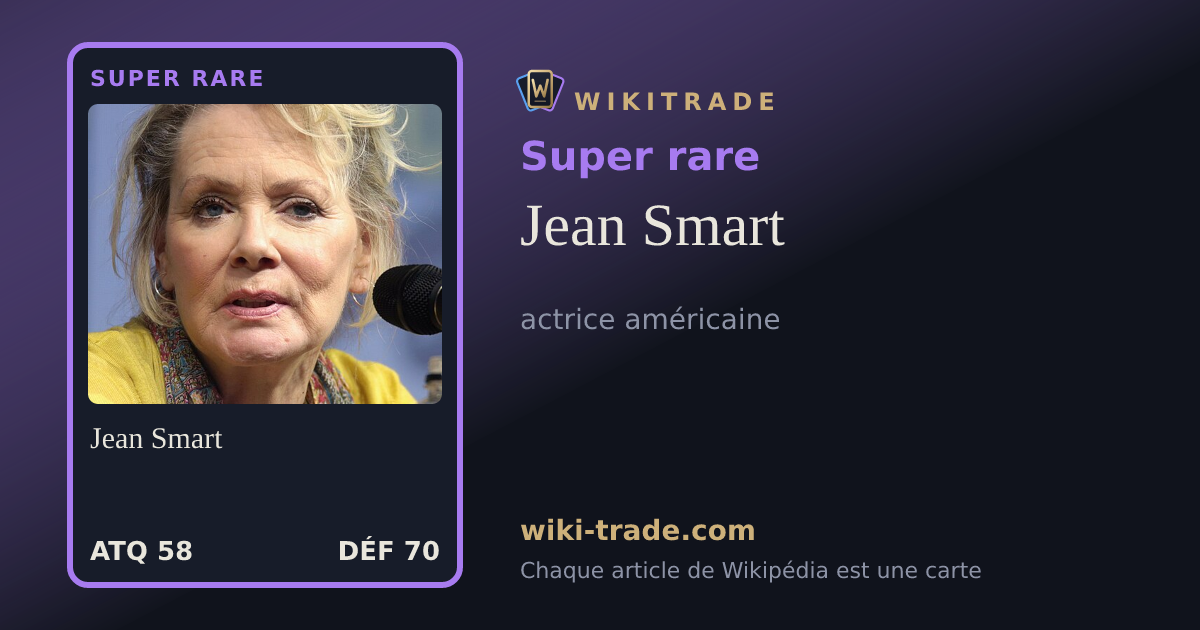 Jean Smart — carte Super rare