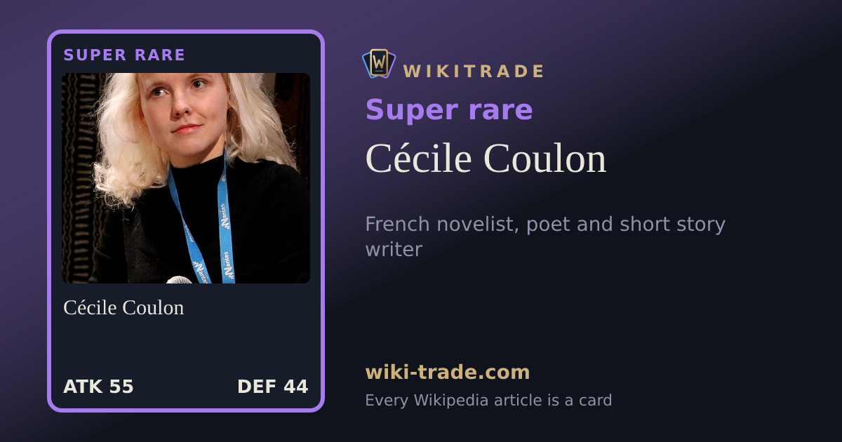 Cécile Coulon — Super rare card
