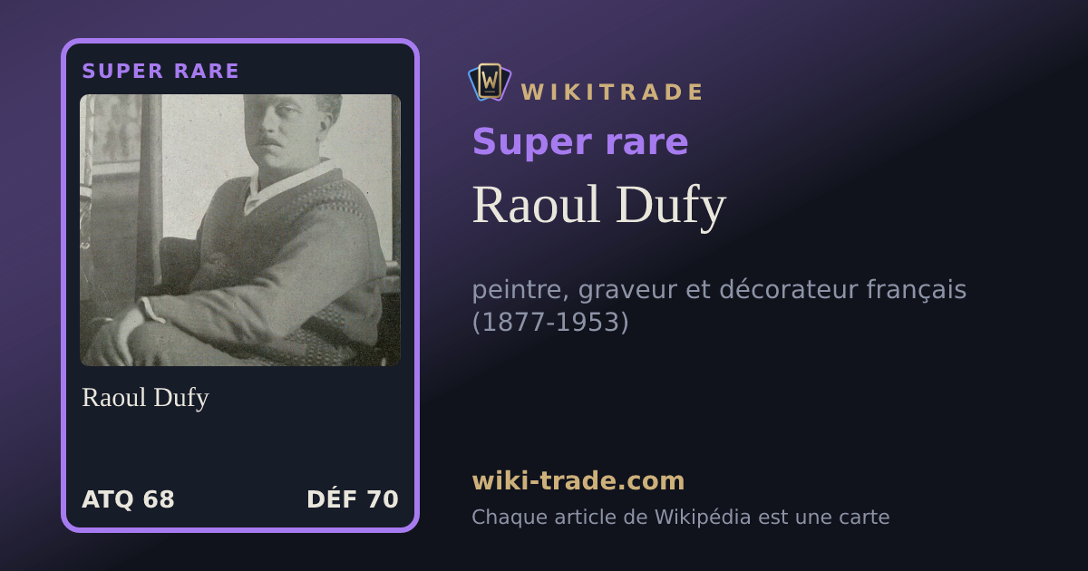Raoul Dufy — carte Super rare