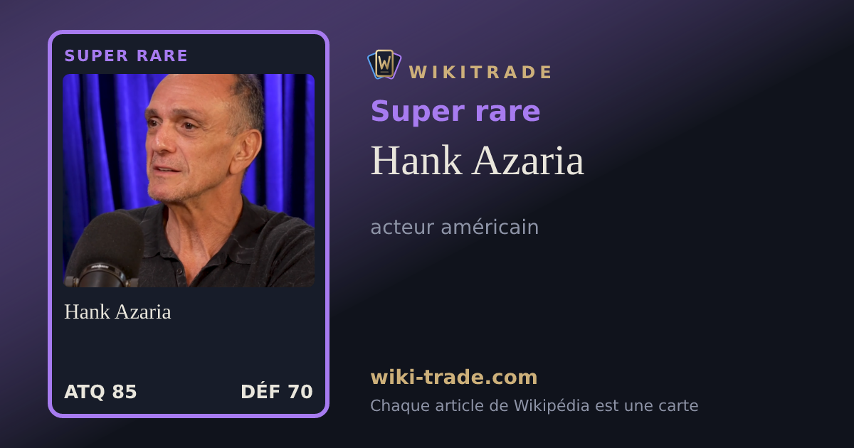 Hank Azaria — carte Super rare