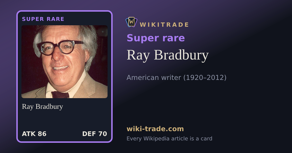 Ray Bradbury — Super rare card