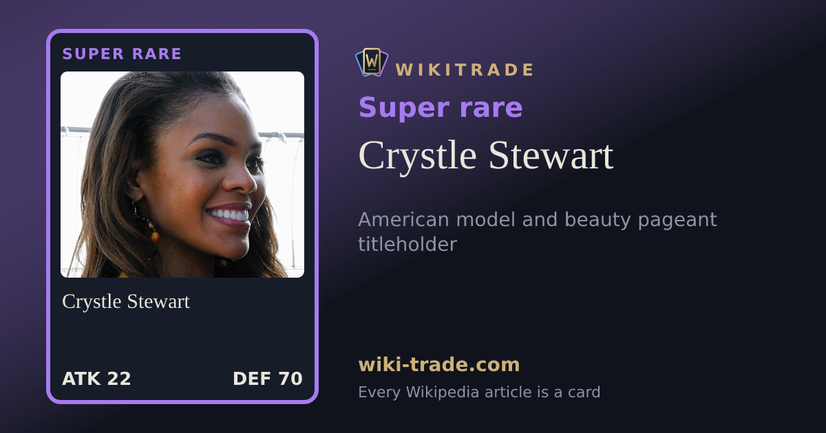 Crystle Stewart — Super rare card