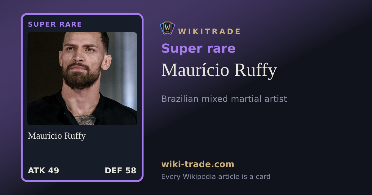 Maurício Ruffy — Super rare card
