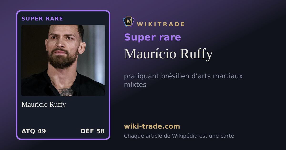 Maurício Ruffy — carte Super rare