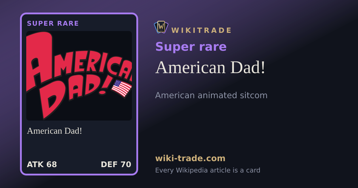 American Dad! — Super rare card