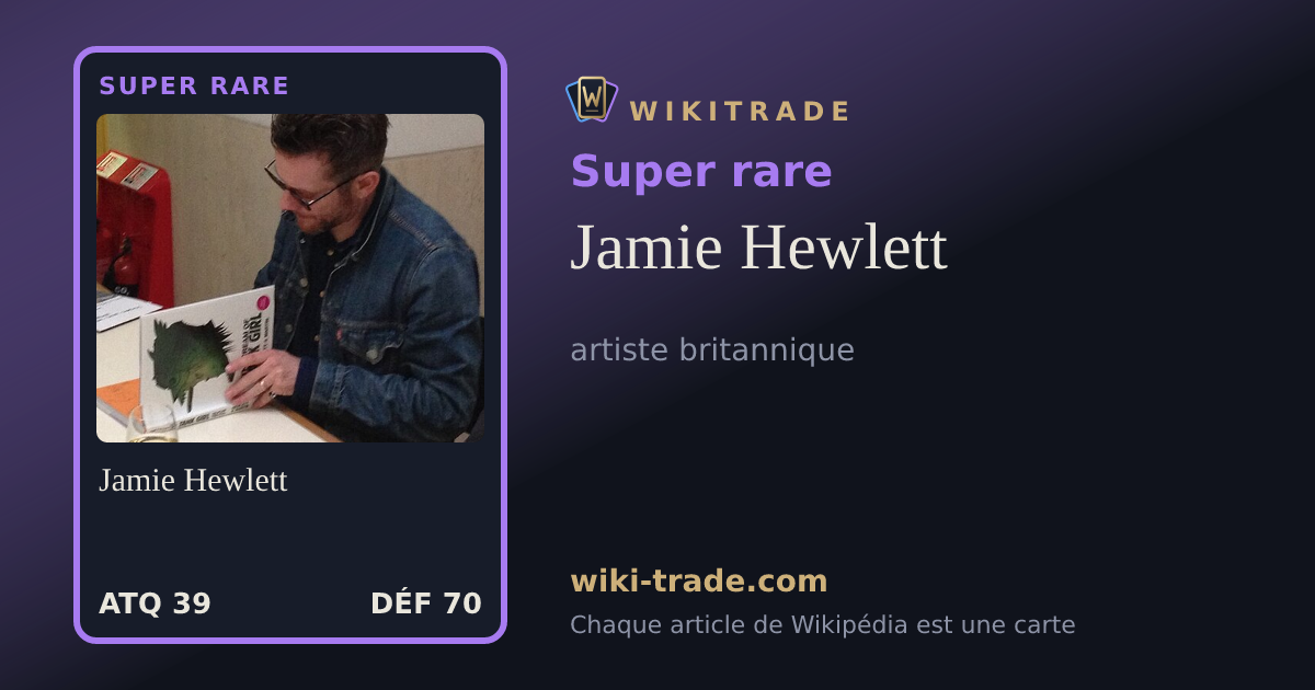 Jamie Hewlett — carte Super rare