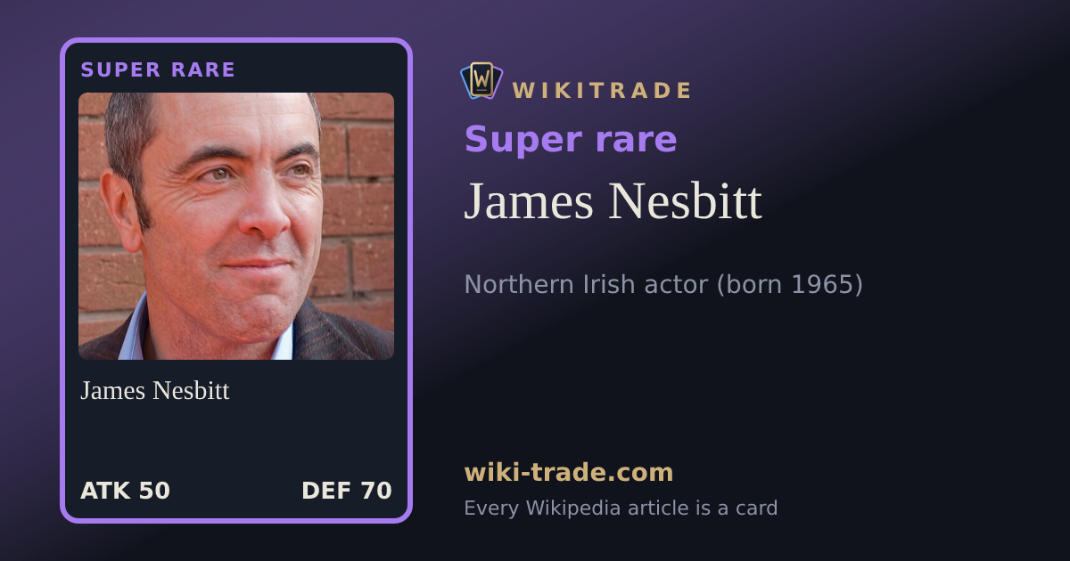 James Nesbitt — Super rare card