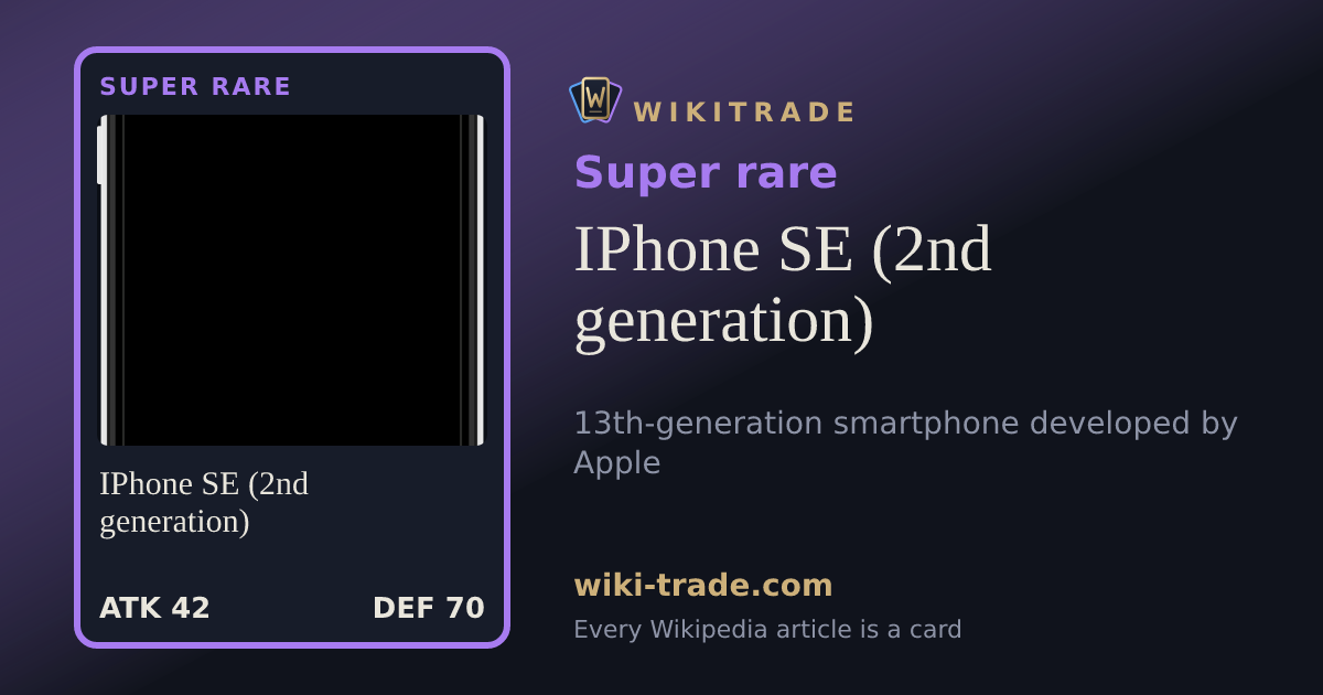 IPhone SE (2nd generation) — Super rare card
