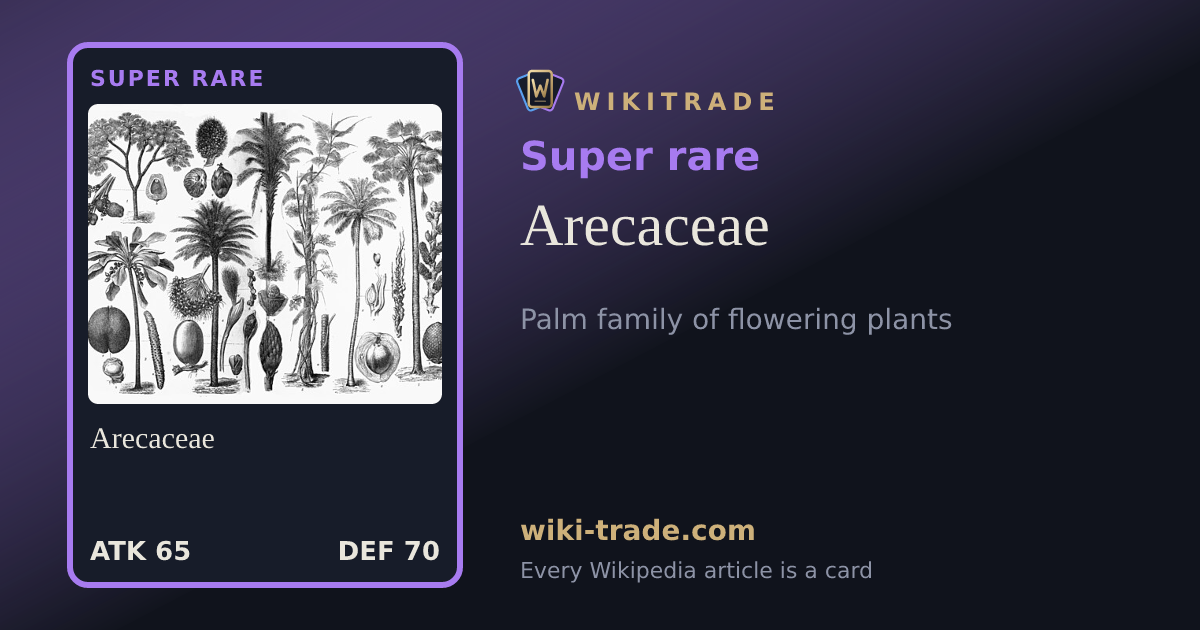 Arecaceae — Super rare card